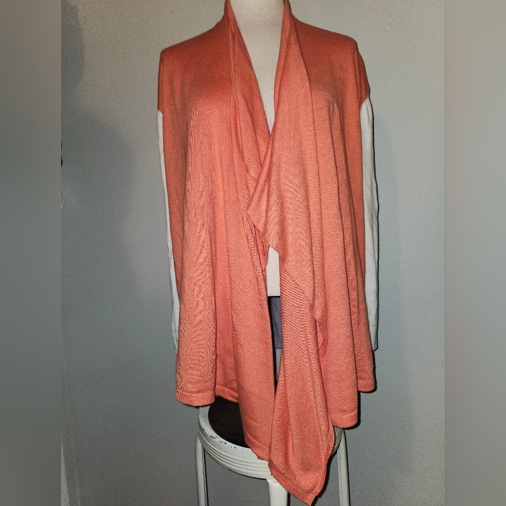 Large Matilda Jane block open front kimono wrap sweater